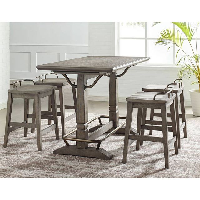Steve Silver Co. Ryan Gathering Table and Four Counter Stools-1