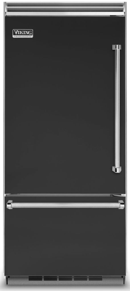 Viking® 5 Series 20.4 Cu. Ft. Cast Black Built In Bottom Freezer Refrigerator