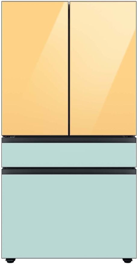 Samsung Bespoke 18" Sunrise Yellow Glass French Door Refrigerator Top Panel 2