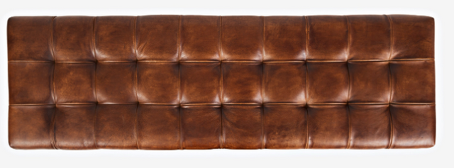 Jofran Inc. Global Archive Saddle Leather Ottoman-2