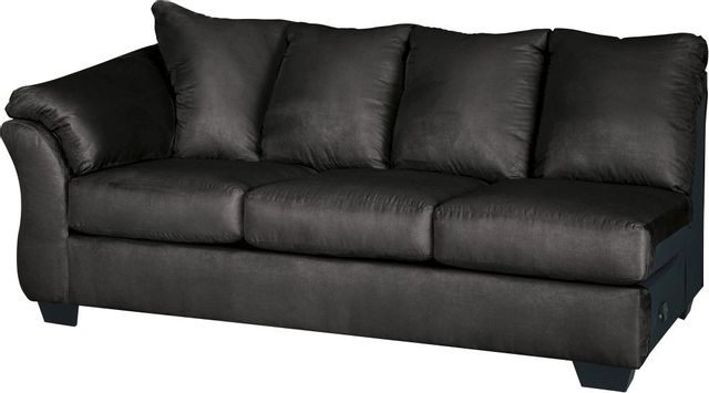 Signature Design by Ashley® Darcy 2-Piece Black Sectional with Chaise 18
