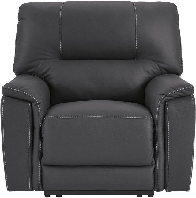 Signature Design by Ashley® Henefer Midnight Power Recliner with Adjustable Headrest-2