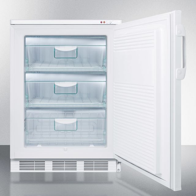 Summit® 3.2 Cu. Ft. White Built In Under The Counter Upright Freezer 1