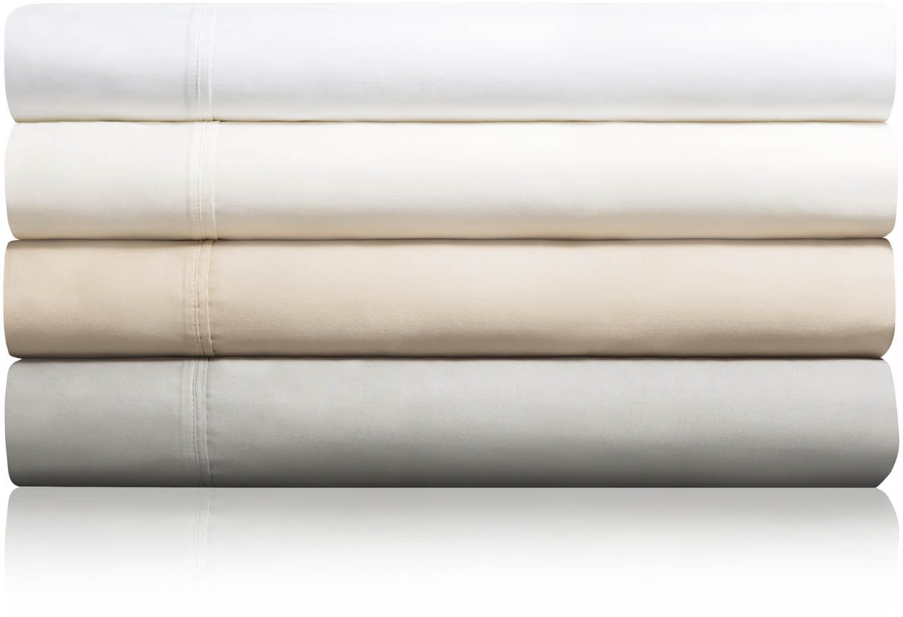 Malouf® Woven™ 600 TC Cotton Blend White Split King Bed Sheet Set
