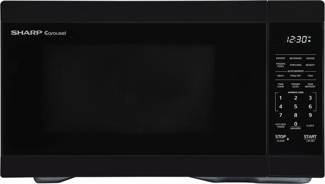Sharp® Carousel® 1.1 Cu. Ft. Black Countertop Microwave