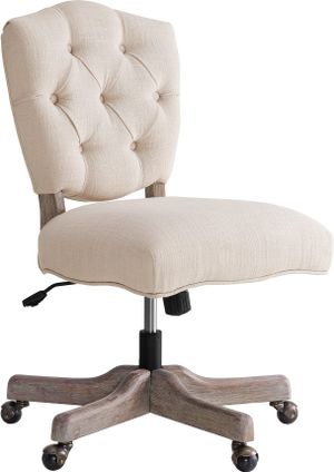 Linon Kelsey Natural Office Chair