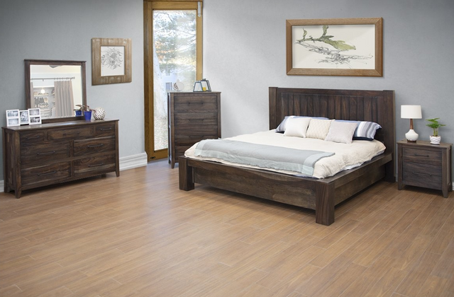 International Furniture© San Luis 4-Piece Brown Eastern King Bedroom Set