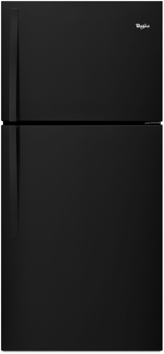 Whirlpool® 19.2 Cu. Ft. Top Freezer Refrigerator-Black-WRT549SZDB