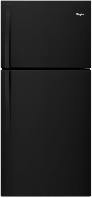 Whirlpool® 30 in. 19.2 Cu. Ft. Black Top Freezer Refrigerator