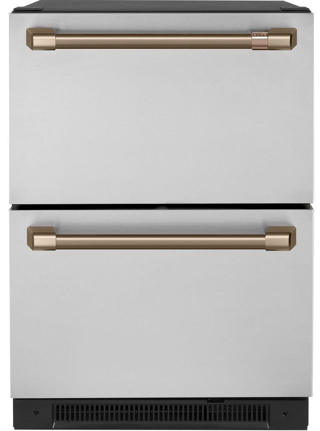 Café™ Brushed Bronze Under the Counter Refrigerator Handle Kit-2
