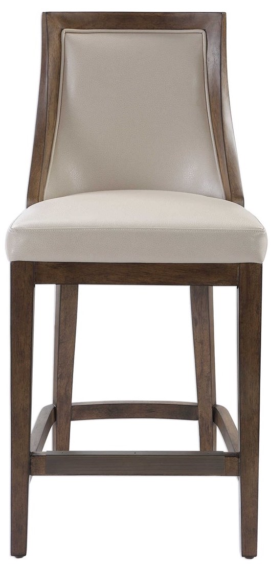 Uttermost® Purcell Cappuccino Counter Height Stool