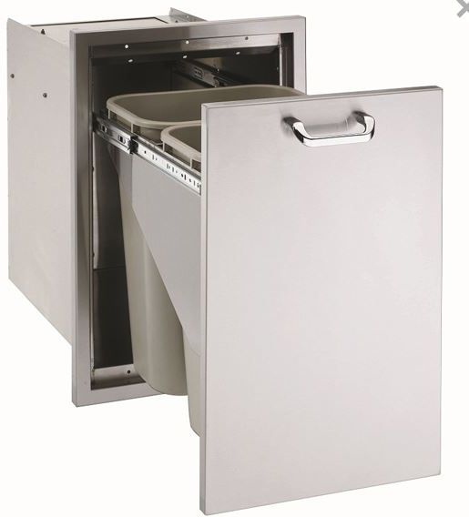 Lynx Professional Series 20" Outdoor Trash/Recycle Center-0