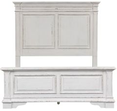 Liberty Furniture Abbey Park White California King Panel Bed