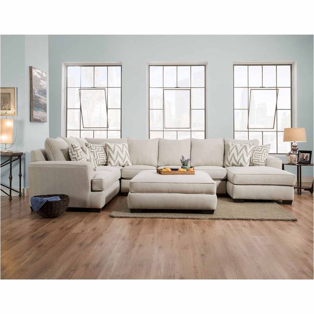 Corinthian Furniture Colonist Left Side Facing Chaise Large Sectional-1