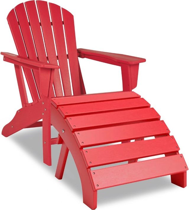 Signature Design by Ashley® Sundown Treasure 2-Piece Red Outdoor Seating Set