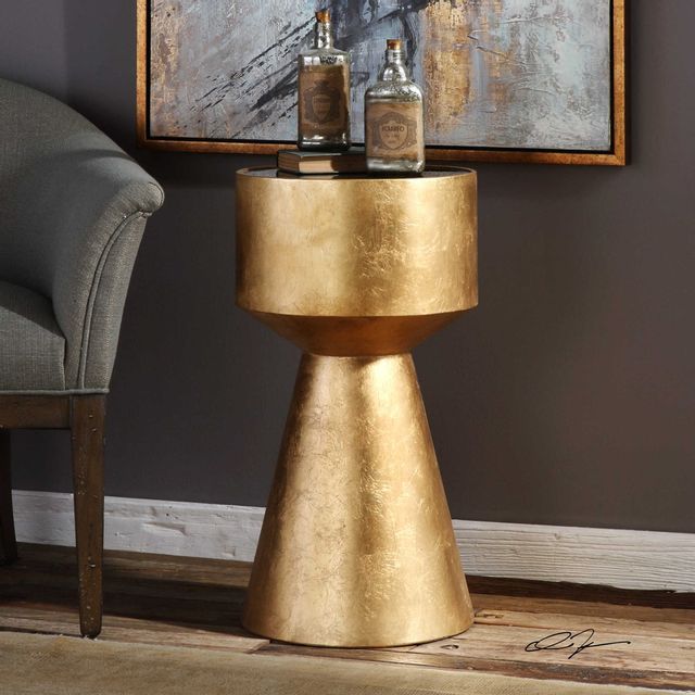 Uttermost Viera Gold Drink Table-2