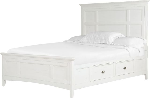 Magnussen Home® Heron Cove Chalk White/Dovetail Grey Queen Storage Panel Bed
