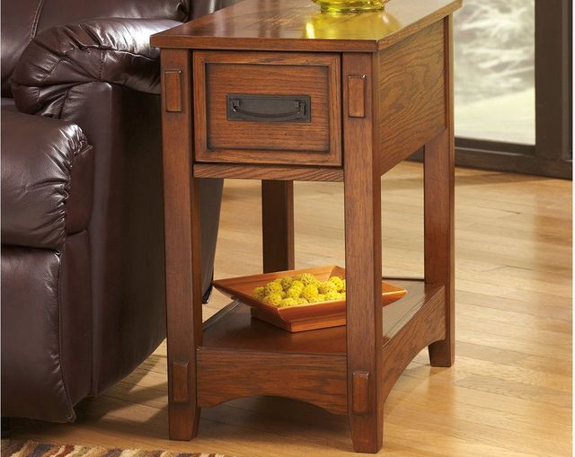 Signature Design by Ashley® Breegin Brown Chair Side End Table 7