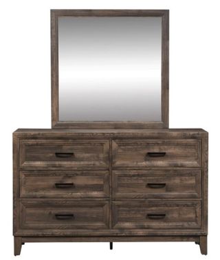 Liberty Furniture Ridgecrest Light Brown Dresser and Mirror