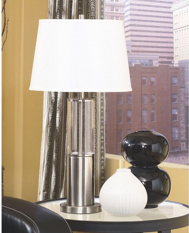 Signature Design by Ashley® Norma Set of 2 Silver Table Lamps 3