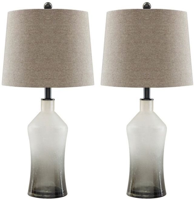 Signature Design by Ashley® Nollie Set of 2 Gray Table Lamps-0