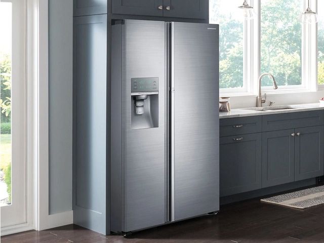 Samsung 22.0 Cu. Ft. Counter Depth Side-By-Side Refrigerator-Stainless Steel 5