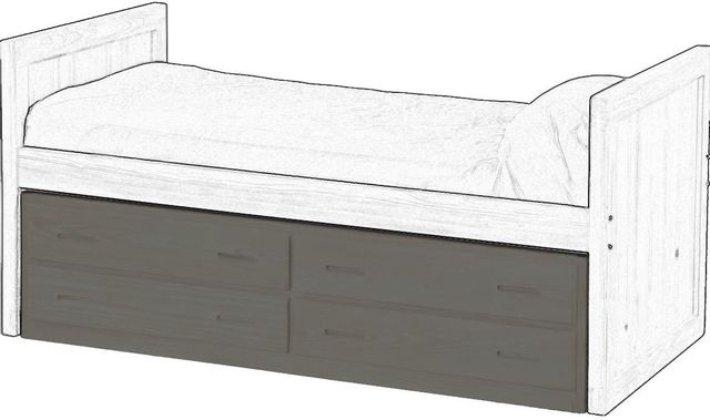 Crate Designs™ Furniture Graphite Finish Underbed Unit