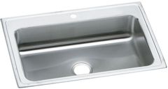 Elkay® Celebrity Brushed Satin Stainless Steel Single Bowl Drop-in Kitchen Sink-PSRS33221