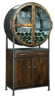 Howard Miller® Rob Roy Rustic Hardwood Wine and Bar Cabinet