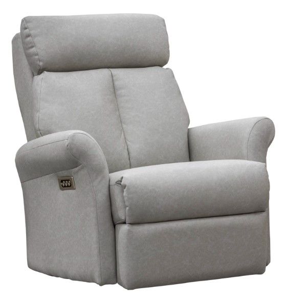 Elran Customizable Lisiana Leather Power Recliner | Sisters Sleep ...