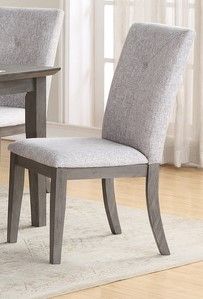 Mazin Furniture Felicity Grey/Light Grey Side Dining Chair