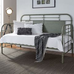 Liberty Furniture Vintage Green Twin Metal Day Bed