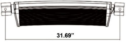 Heise® 30" Black 14 LED Single Row Curved Lightbar 5