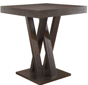 Coaster® Lampton Cappuccino Square Counter Height Table