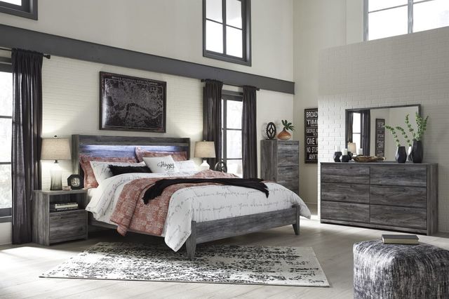 Signature Design by Ashley® Baystorm Gray Queen Panel Bed 4