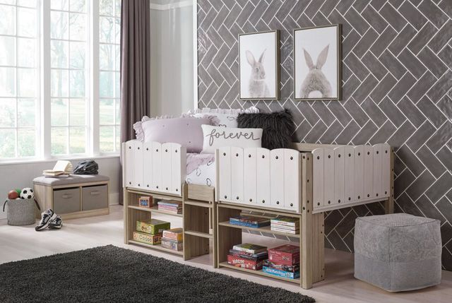 Signature Design by Ashley® Wrenalyn Two-tone Twin Loft Bed Frame-3