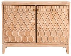 Coaster Furniture Metal Mesh Door Accent Cabinet Golden Oak and Gunmetal  951107