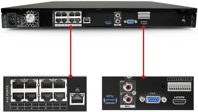 IC Realtime® Black 8 Channel Video Recorder 5