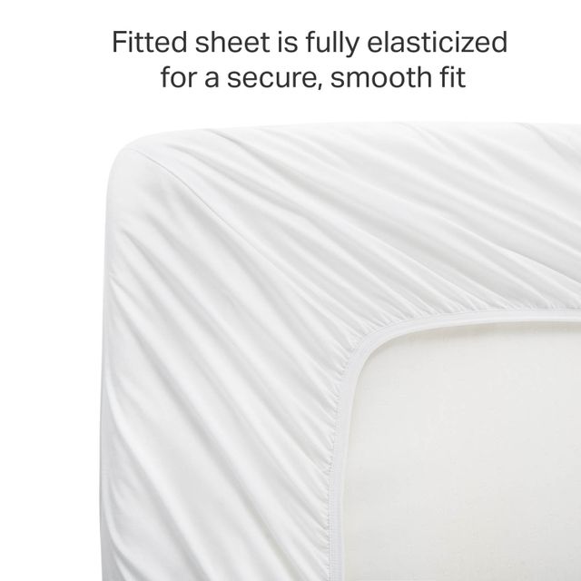 Weekender® Hotel White Full Fitted Sheet 1