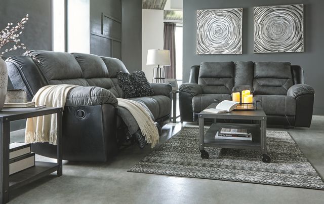 Signature Design by Ashley® Earhart Slate Reclining Sofa 5