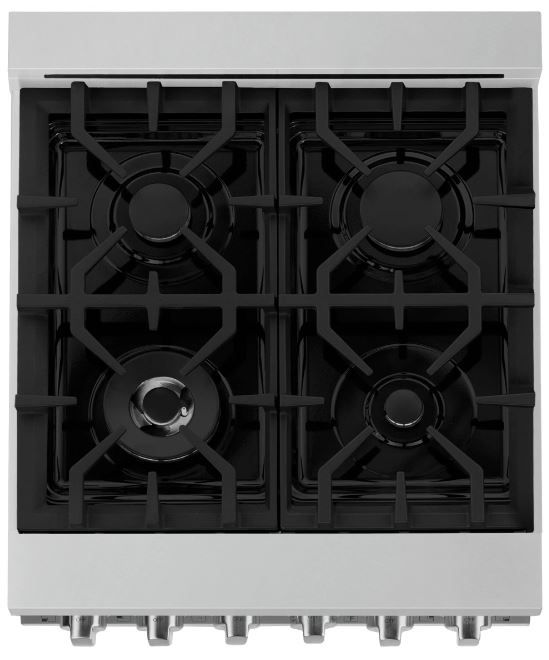 ZLINE 24" Red Gloss Pro Style Natural Gas Range 2