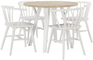 Signature Design by Ashley® Grannen 5-Piece Natural/White Dining Table Set