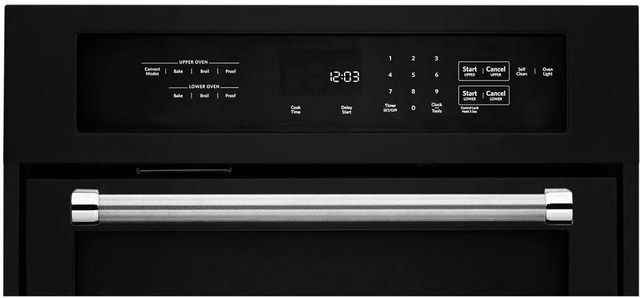 KitchenAid® 23.75" Black Electronic Built In Oven 1