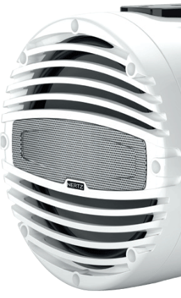 Hertz White 8" Wakeboard Tower Coax Flat Speaker 1