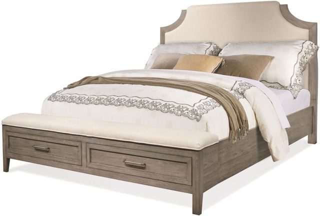 Riverside Furniture Vogue King Upholstered Storage Bed 1