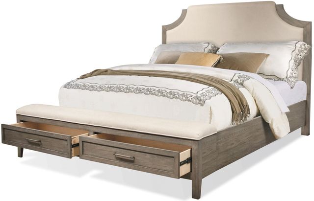 Riverside Furniture Vogue California King Upholstered Storage Bed 2
