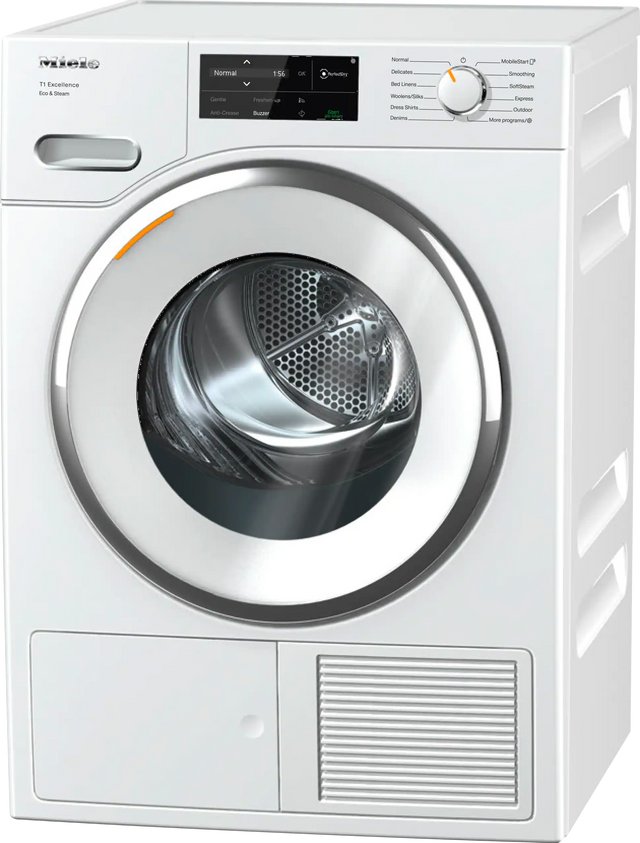 Miele Front Load White Laundry Pair with WXI860WCS 24" Smart Compact Washer and TXI680WP 24" Electric Dryer-3