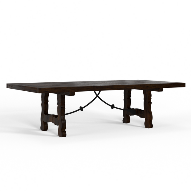 Furniture Source International Pastora Dining Table with Iron Work-1
