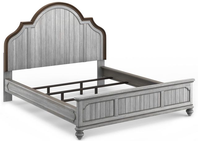 Flexsteel® Plymouth® Distressed Graywash California King Bed 1