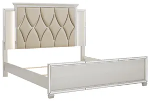 Signature Design by Ashley® Lindenfield Silver Queen Panel Bed